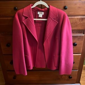Pink wool jacket